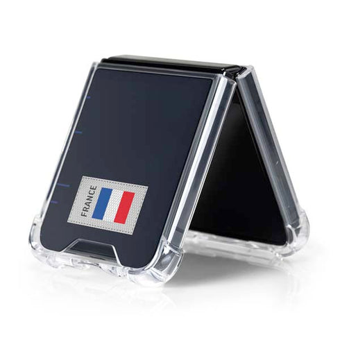 France Soccer Flag Galaxy Z Flip5 5G Clear Case